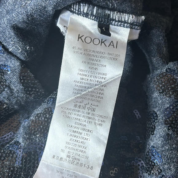 Kookai sequin top in french size 1 - Picture 5 of 6